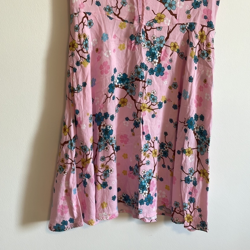 Midnight Hour Dress Bundle SM Pink Blue Ribbed Skater Ditsy Floral Mini Whimsi - Picture 5 of 15